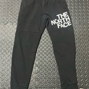 The North Face Black Kids Joggers with White Logo